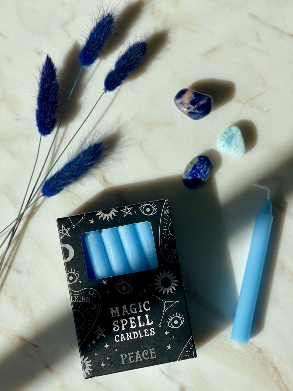 Błękitne świece rytualne Spokój Moonsister