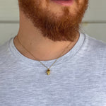 Łańcuszek pozłacany męski z czaszką - Talizman mądrości Spirit Moonsister