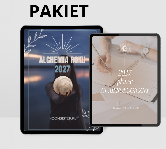 PAKIET 2-pak:  Alchemia roku 2027 + Planer do pracy z energią poszczególnych miesięcy Moonsister-digital