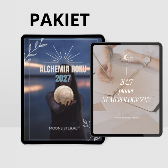 PAKIET 2-pak:  Alchemia roku 2027 + Planer do pracy z energią poszczególnych miesięcy Moonsister-digital