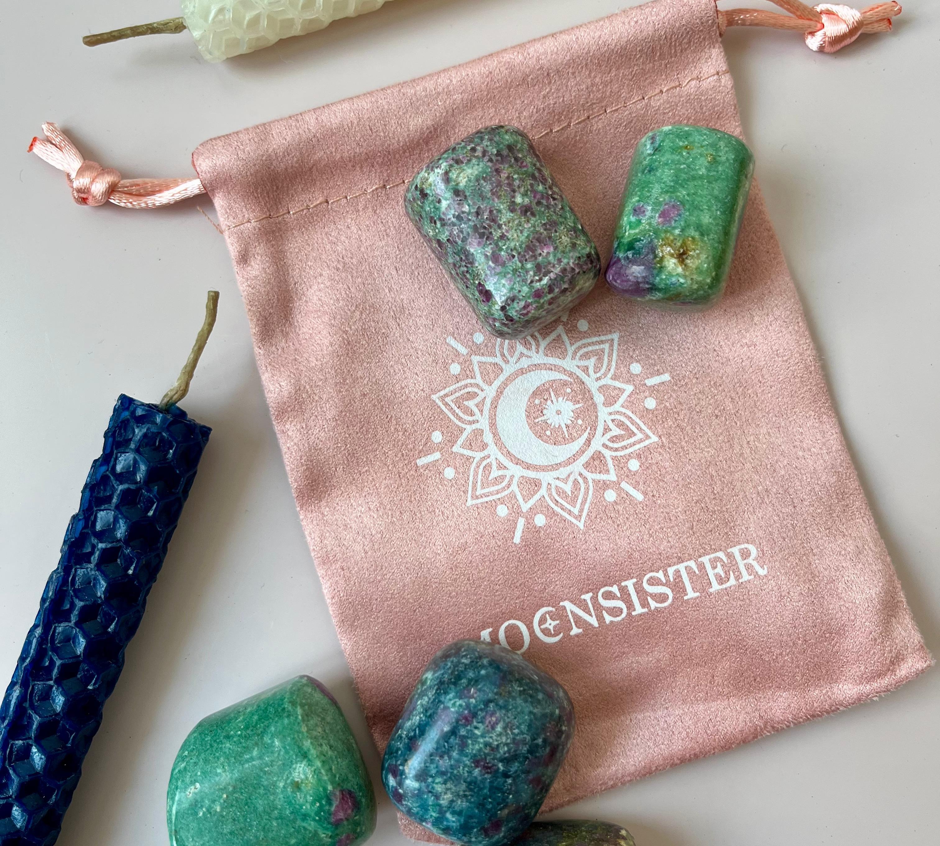 Kamień siły i uczucia - Fuchsyt z rubinem Moonsister