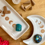 Podstawka ceramiczna w kształcie księżyca