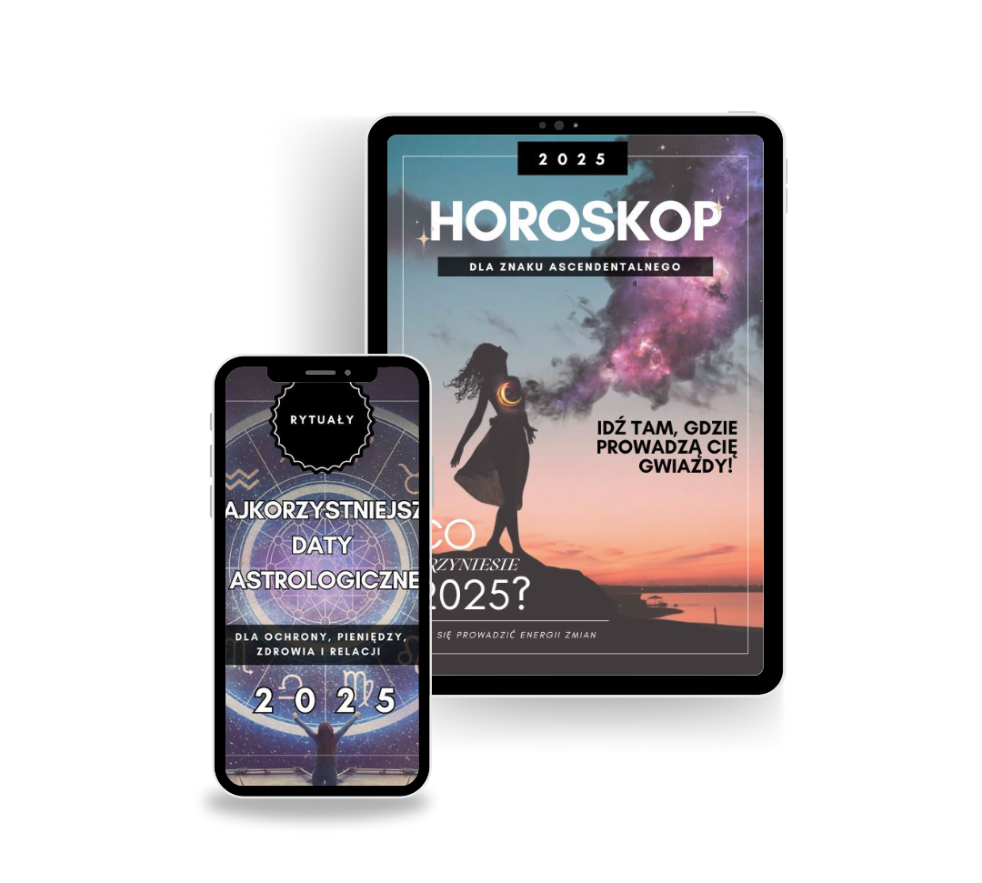 PAKIET 2-pak: E-book Horoskop na 25' rok dla 12 znaków ascendentalnych + Dodatek - Najważniejsze daty astrologiczne: Rytuały Moonsister-digital