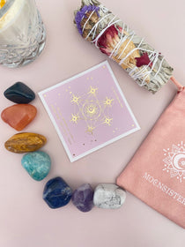 Magiczne kamienie pomagające równoważyć czakry - Chakra Crystal Set Moonsister