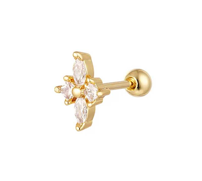 Piercing z cyrkoniami kolczyk do chrzstki ucha Inner Wisdom Moonsister