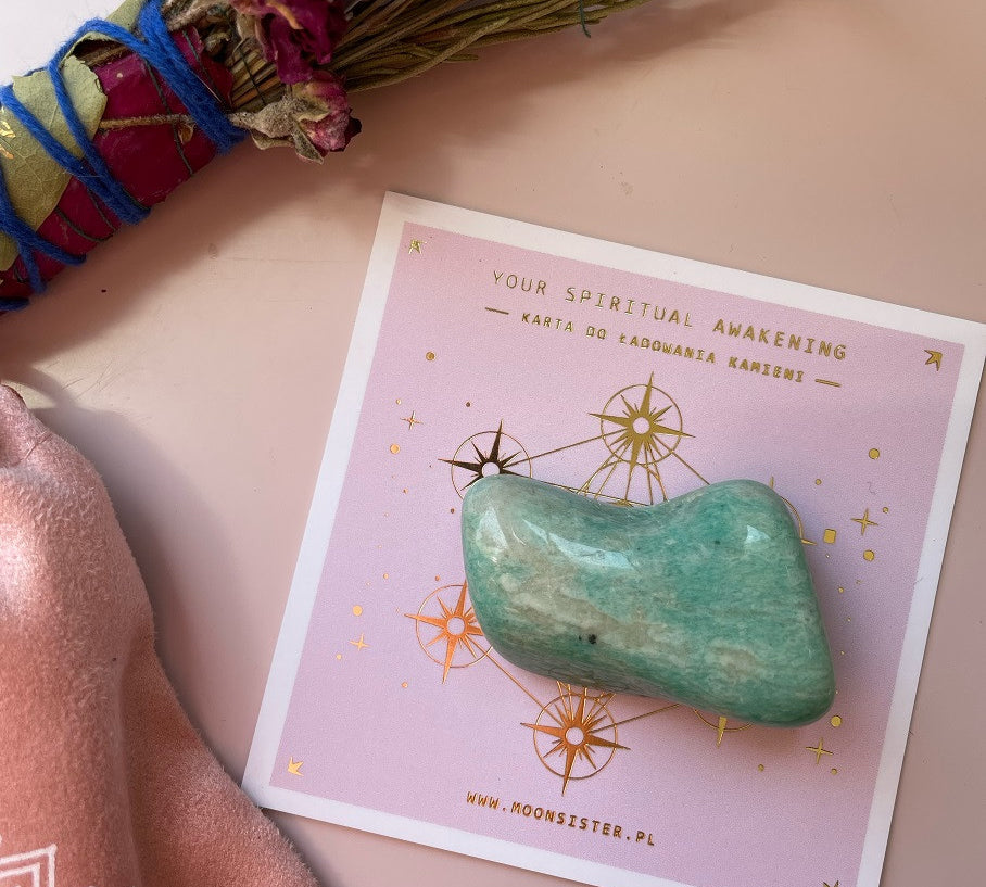 Kamień optymizmu i komunikacji - Amazonit Moonsister