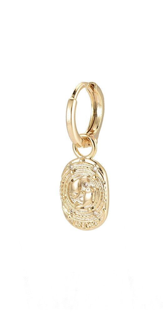 Kolczyk ze znakiem zodiaku dla Ryb Moonsister